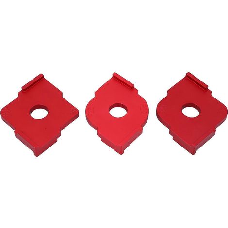 3-teilige Radius-Frässchablone, handgeführt, aus rostfreier Aluminiumlegierung, für Holzbearbeitung, Eckradius-Schablone