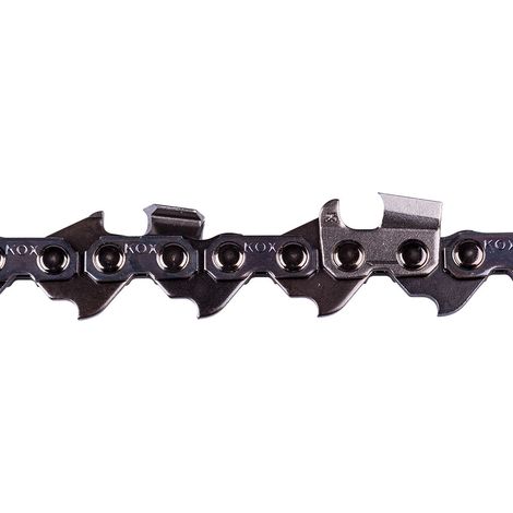 KOX – Chaîne de tronçonneuse 3/8" – 1.6 mm – 72 maillons – Dents chisel pour coupe nette – Haute performance professionnelle (1/4)