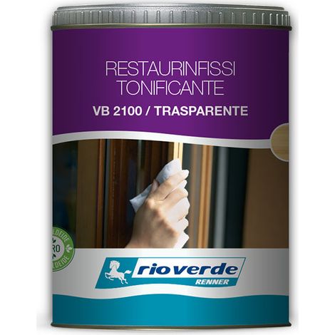 Restaurinfissi tonificante per legno 750 ml TRASPARENTE INCOLORE VB2100 RIO VERDE RENNER