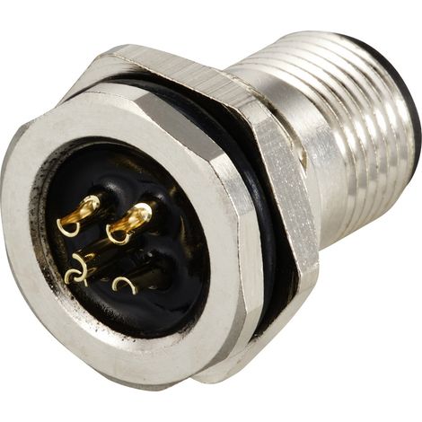 TRU COMPONENTS TC-12833188 Sensor/Aktor Einbaustecker M12 Stecker, Einbau Polzahl Sensoren: 5 1 St. (1/3)