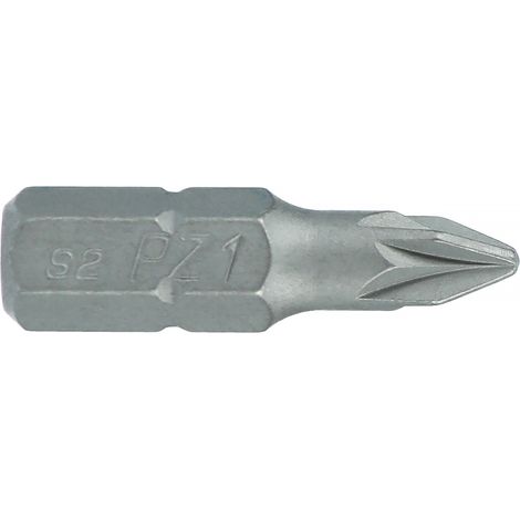 Juego de 3 puntas Pozidriv PZ2 metálicas de 25 mm