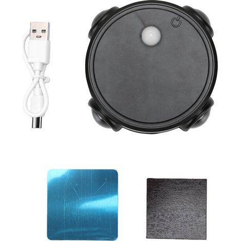 Nachtlicht mit Bewegungsmelder, vier Köpfe, wiederaufladbar, magnetisch und kabellos für das Schlafzimmer, Farbe: Schwarz. (1/5)
