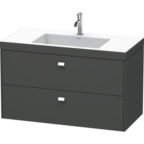 Support de lavabo BRIOSO 613x1000x480mm WT Vero Air Gris o HL (1/2)