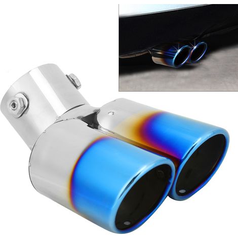 Embout d'échappement universel en acier inoxydable de 2,4 pouces, accessoire de modification pour voiture (1/5)