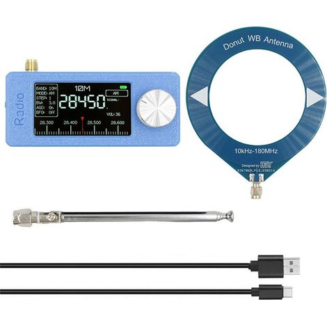 Geeignet für SI4732 10 kHz–180 MHz AM/FM/SW/MW/VHF Handfunkgeräte mit Antenne
