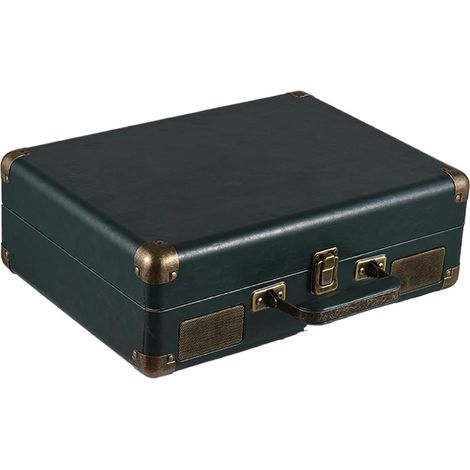 Platine Vinyle Vintage avec Prise en Charge et USB pour Enregistrements 7/10/12 Pouces, Phonographe Portable avec Haut-parleurs (Green) (1/5)
