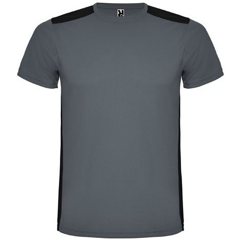 Camiseta deportiva de manga corta combinada en espalda y hombros DETROIT ROLY 4 Ebano/Negro