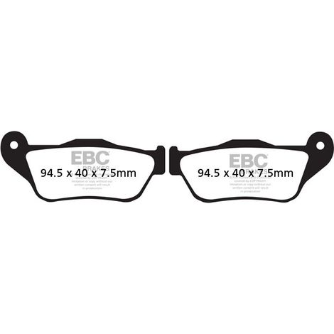 Pastillas de freno EBC SFA430 para scooter (juego para 1 disco)