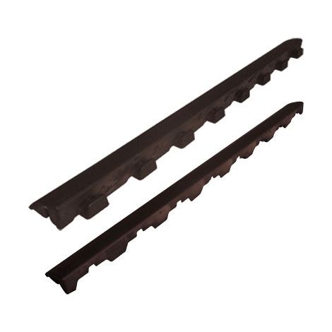 Profilo laterale per piastrella 'woodenlike' aggancio maschio, 580x56 mm - spess. 25 mm