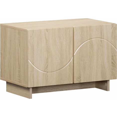 TV-Lowboard 60 x 34,5 x 40 cm Sonoma-Eiche Holzwerkstoff vidaXL (1/5)