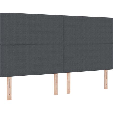 Maison Exclusive - Testiera LED con testiera Grigio scuro 180 cm Tessuto in Cords (1/5)