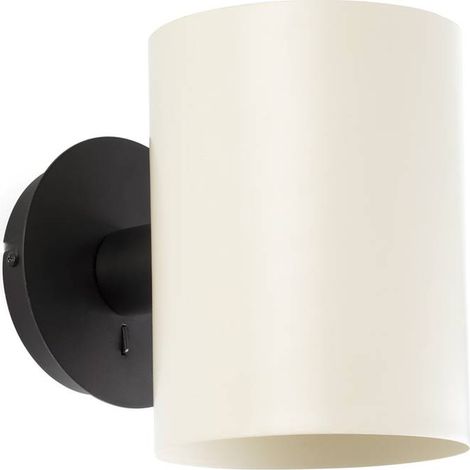 Guadalupe Lampada Da Parete Nero Paralume Beige Marca Faro (1/5)