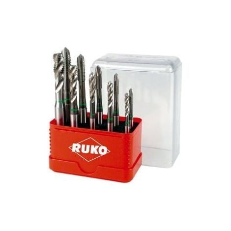 RUKO Maschinengewindebohrer-Satz HSS-CO DIN371B 10tlg., M4-M10 - A245055E