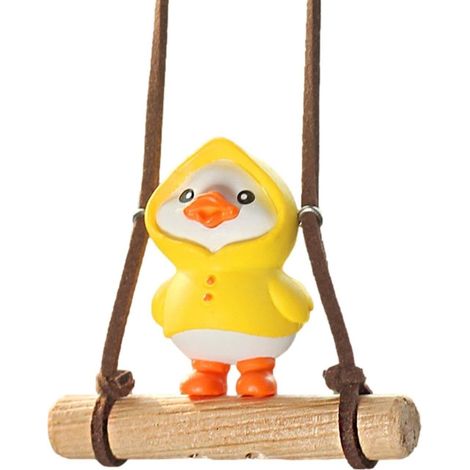 rétroviseur voiture – Décoration rétroviseur canard, joli pendentif à suspendre, accessoires d'intérieur pour décoration intérieure voiture