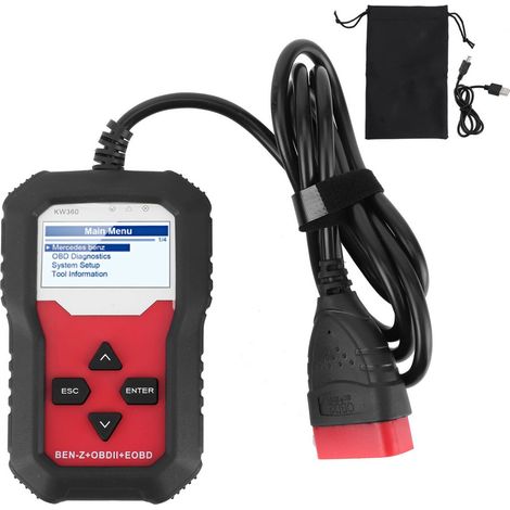 Outil de diagnostic automobile complet : scanner de système de freinage ABS complet compatible avec Mercedes-Benz (version anglaise) (1/5)