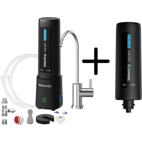 Waterdrop Système de filtration sous évier UL12B avec 1 filtre de rechange WD-FUL12 supplémentaire (1/4)