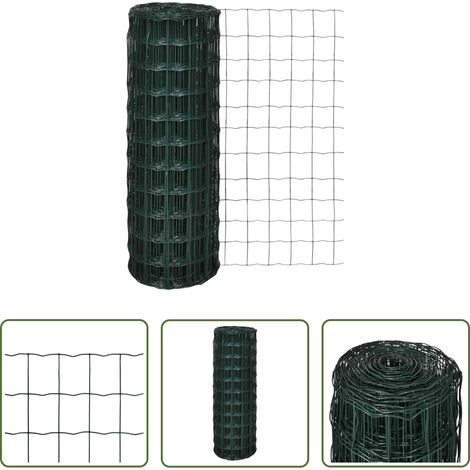 Clôture pour volailles - Clôture euro Acier 10 x 0,8 m Vert (1/5)