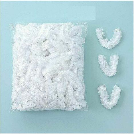 100PCS couvercles alimentaires transparent plastique éLastiques couvercle alimentaire extensible film etirable alimentaire reutilisable protéger les légumes fruit rangement frigo, (1/4)