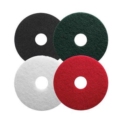 Leman – Boite de 5 disques pad de nettoyage 406 mm – Fibre polyester non tissée – Couleur verte pour récurage efficace (1/3)