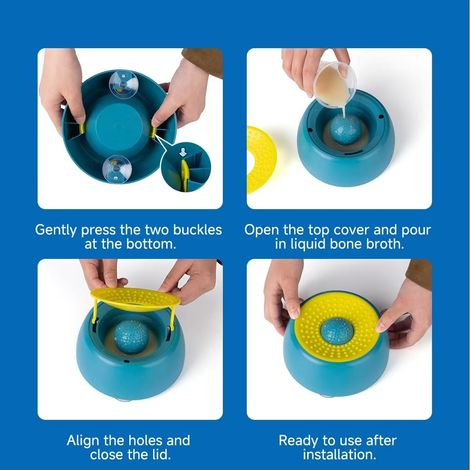 Tapis de léchage pour chien – Gamelle à alimentation lente avec ventouse puissante – Idéal pour friandises liquides et beurre de cacahuète – Anti-stress et aide au toilettage (Vert) (1/5)