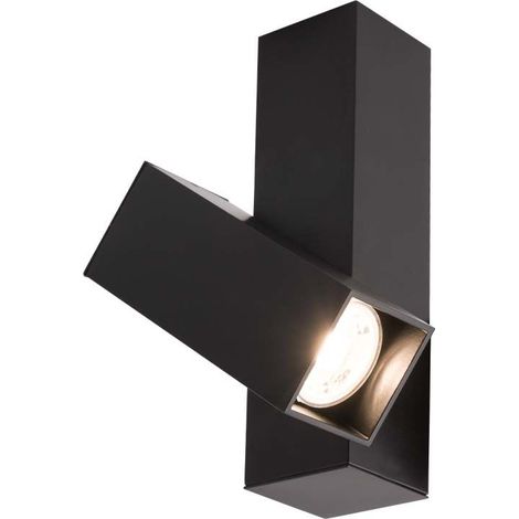 Faretto soffitto quadrato nero orientabile GU10 Shilo 8000 (1/2)