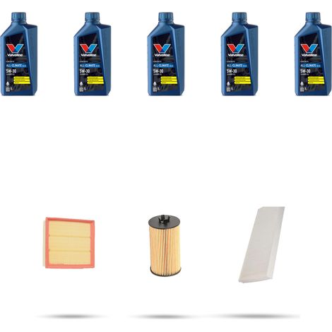 Kit tagliando 3 FILTRI e 5L OLIO compatibile con Mercedes Classe A (w169) A200 Turbo 142kw Dal 2005 al 2012 (1/5)