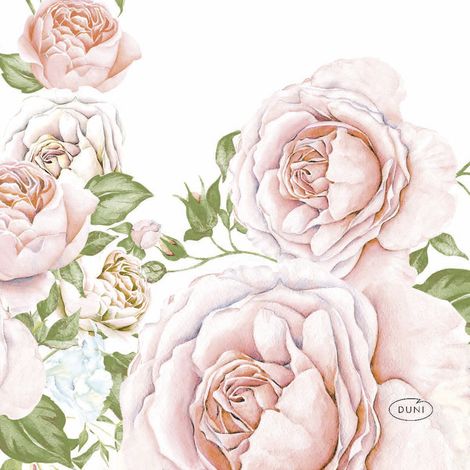 Duni Servietten Rose Glory 24 x 24 cm - 20er Pack Servietten