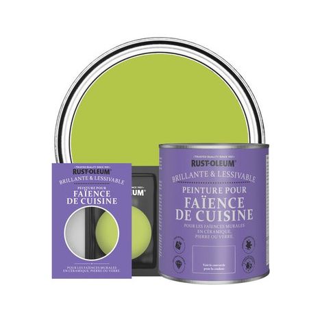 Peinture pour Faïence de Cuisine, Finition Brillante - Citron Vert (1/3)
