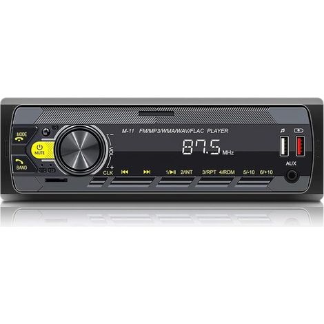 Autoradio DIN con Bluetooth, lettore FM-MP3 e controllo tramite app. (1/5)