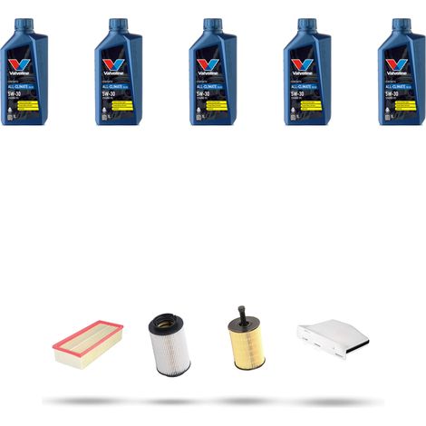 Kit tagliando 4 FILTRI e 5L OLIO compatibile con Vw Jetta IV (162) 2.0 TDI 103kw Dal 2011 (1/5)