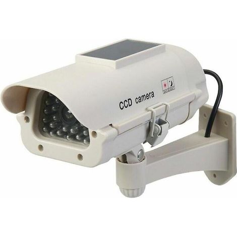 Filiyano-Caméra de surveillance factice à LED solaire avec simulation de lumière (1/4)
