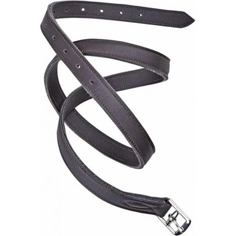 80 cm, nero: Staffili inglesi in pelle sintetica con rinforzo interno elastico (1/3)