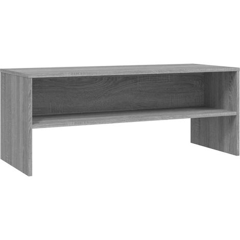 Meuble TV, Étagère TV, Meuble de Salon, Moderne Sonoma gris 100x40x40 cm Bois d'ingénierie OIB2779E (1/5)