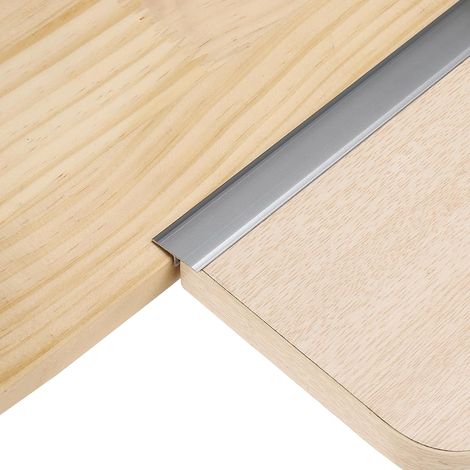 3Pcs Profilés De Transition De Sol En T De 1,22 M X 0,79" En Alliage D'Aluminium Pour Planchers En Vinyle, Bande De Raccordement, Carrelage Et Interstices De Sol, Gris (1/5)