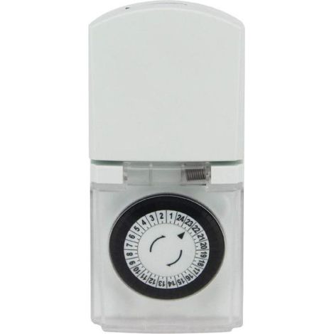 Electraline programador de dia exterior 3500w blanco - 58101