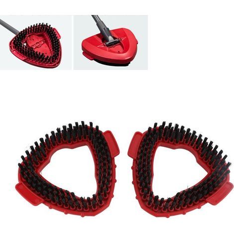 BelleRise – 2-teiliges Dreieckbürsten-Set – EasyWring 1 Wassertank – 2 Ersatzköpfe (15 x 15 cm) – zur Reinigung von Ecken und Fugen – für Fliesenböden (1/5)