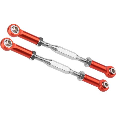Tiges de direction en aluminium pour Traxxas Slash 1/10, pièces de rechange RC (Rouge) (1/5)