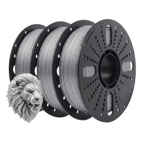 Filamento per stampante 3D, diametro 1,75 mm, materiale ecologico, grigio 3 (1/2)