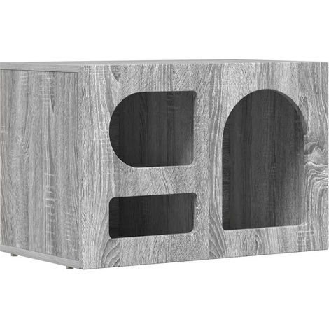 Mobile TV moderno ed essenziale per soggiorno e camera da letto 60 x 35 x 40 cm pratico portaoggetti in legno grigio sonoma 020054779