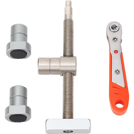 19mm serre-joint pour table de travail en acier inoxydable avec 2 taquets de banc pour menuisiers (1/5)