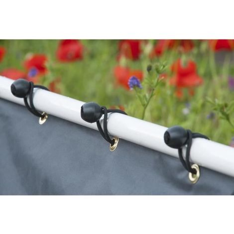 Elastisches Band - NATUR - Zur Befestigung von Matten und Sichtschutz mit Ösen