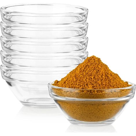 Glass Sauce Bowls Set, 80 ml, 6 Pieces (1/5)