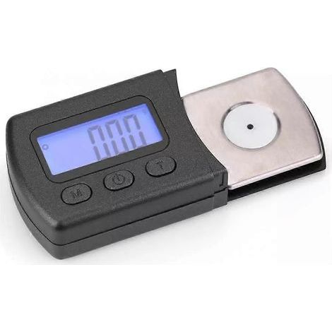 Manomètre numérique portable LCD pour stylet de platine vinyle avec rétroéclairage, suivi de haute précision, adapté aux stylets de disques vinyle. (1/5)