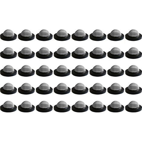 Lot de 40 pommeau de douche avec filtre à étanchéité pour tuyau flexible, rondelles en caoutchouc avec joint en acier inoxydable avec grille de filtre (1/5)
