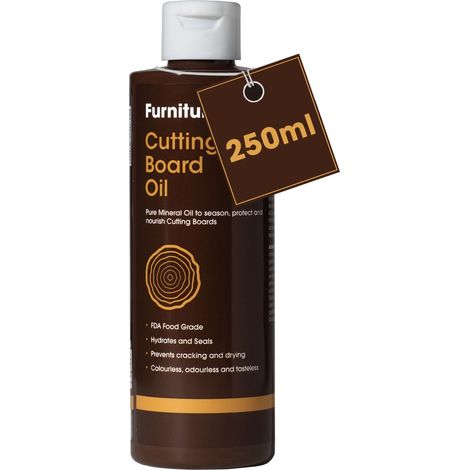 Huile Planche à Découper (250ml) Huile Minérale Alimentaire pour Protéger et Restaurer À Utiliser sur les Planches à Découper, Billots de Cuisine et Plans de Travail (1/5)