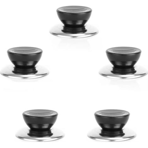 boutons de cuisine universels, poignées de couvercle de casserole, boutons de couvercle de casserole, boutons de remplacement pour ustensiles de cuisine, adaptés à diverses poêles et casseroles (1/5)