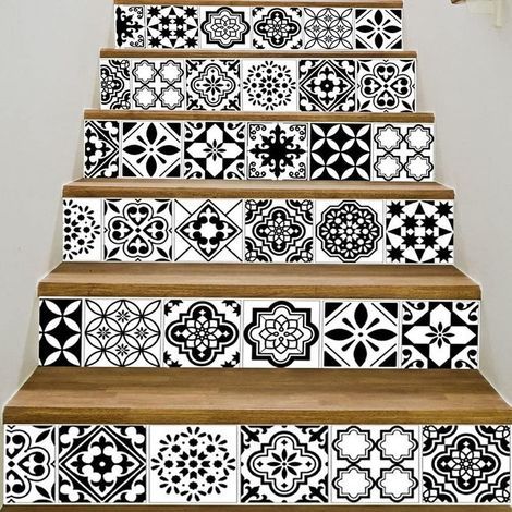 3D-Aufkleber für Treppenstufen, 100 x 18 cm, 6er-Set, abnehmbar, leicht abzuziehen und aufzukleben. (1/5)