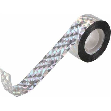 Cinta adhesiva reflectante de doble cara para protección de aves, 80 m (2,4 cm) (1/4)