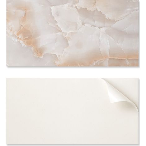 Panel autoadhesivo estampado - Perfecto para la cocina. 120 x 60 cm. Dise帽o de piedra natural.