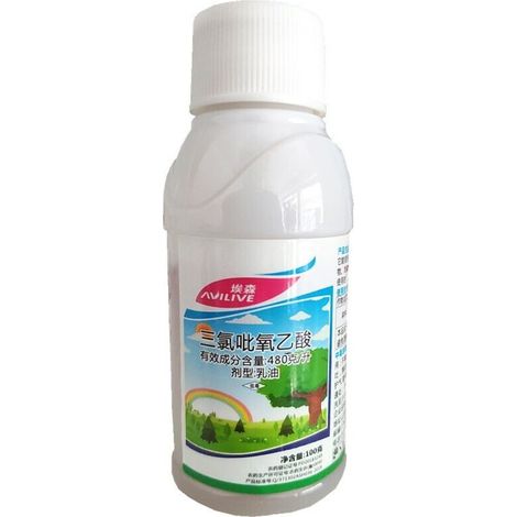 Herbicide à base de triclopyrronate à 48 %. traitement des arbres et arbustes jujubiers. herbicide sélectif contre les mauvaises herbes à feuilles larges (1/3)